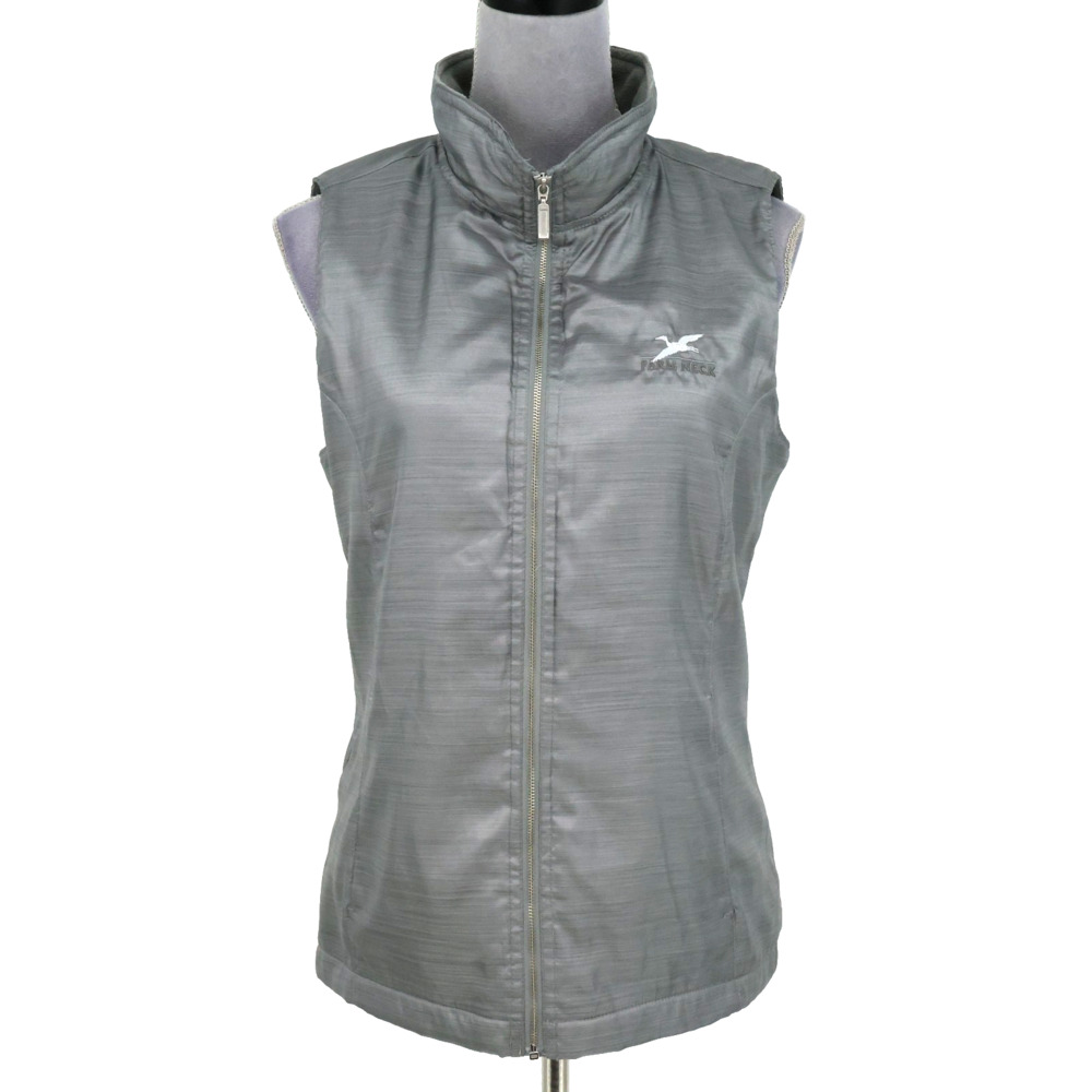 Gear for Sports Vest Womens Medium Gray Softshell Zip Fleece Lined Farm Neck
